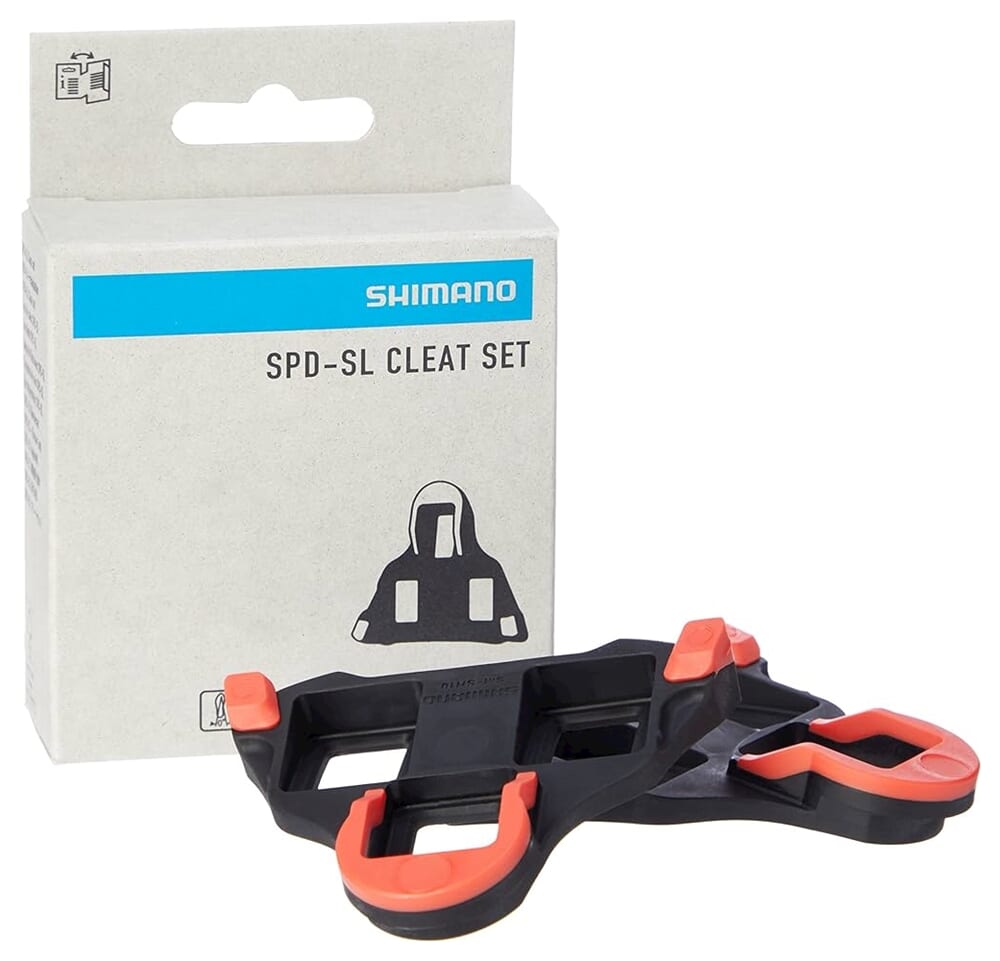Schoenplaatjes Shimano SM-SH10 SPD-SL (geen speling) - rood