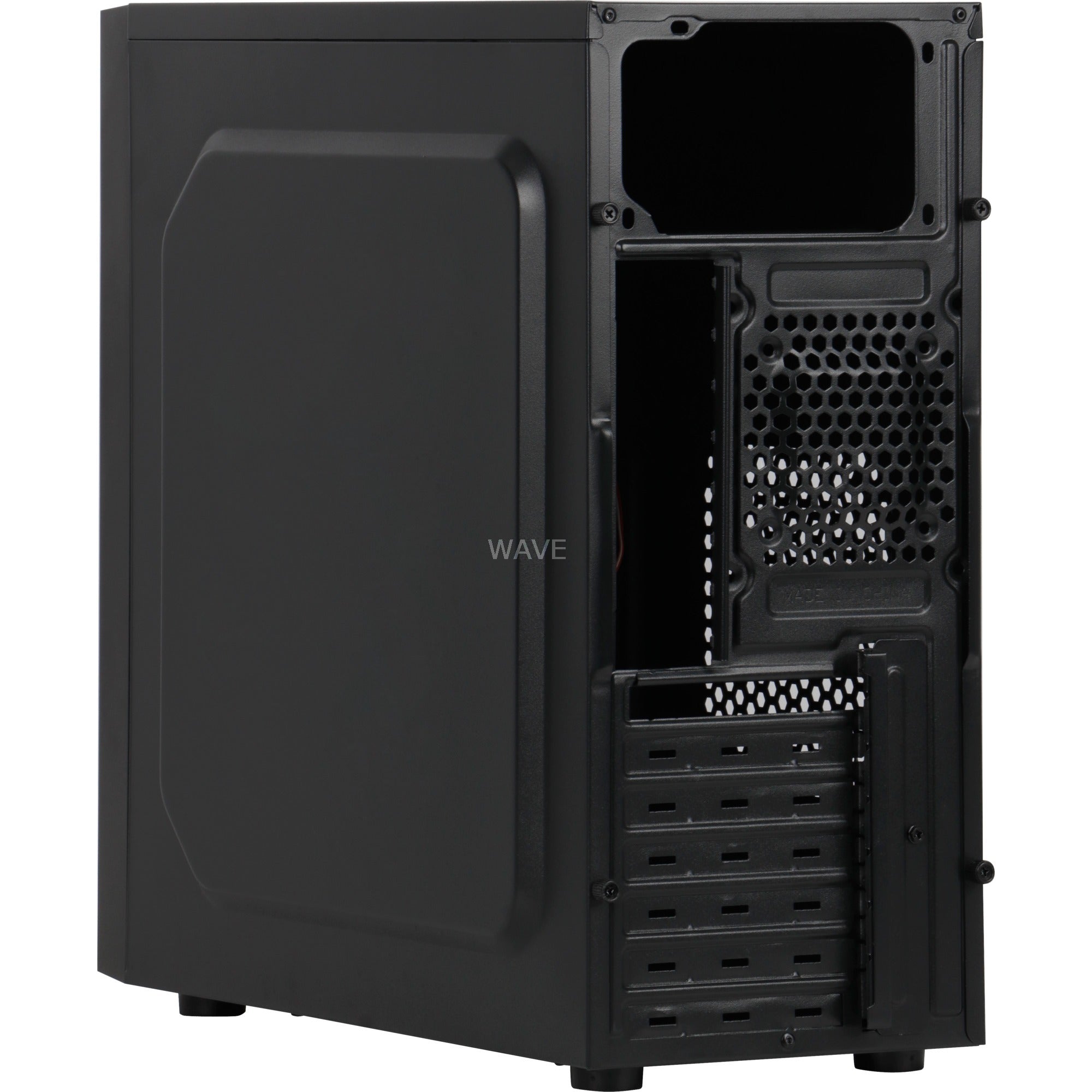 Inter-tech b-42 midi tower behuizing (zwart | 2x usb-a)