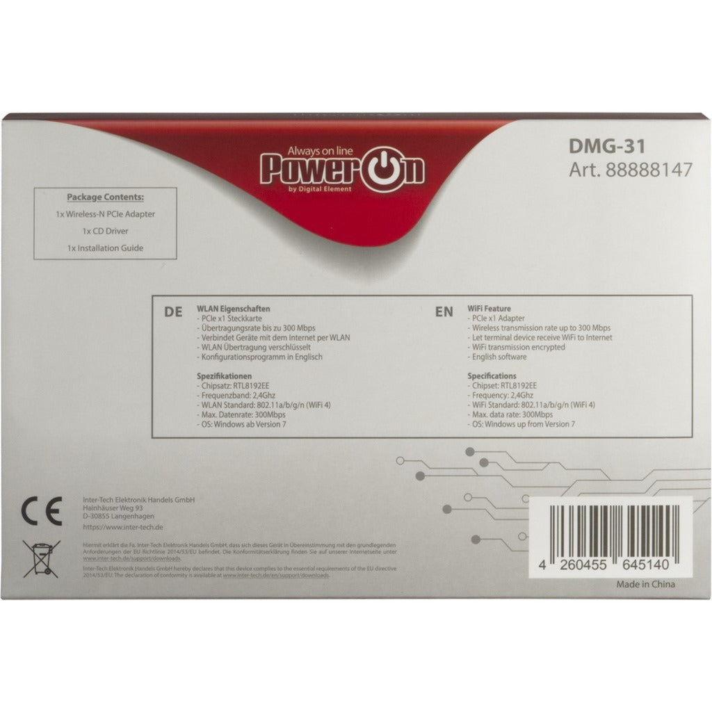 inter-tech dmg-31 wireless-n pcie adapter
