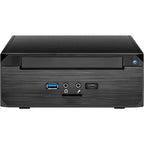 Inter-tech itx mw-02 ii htpc behuizing (zwart | 1x usb-a | 1x usb-c)