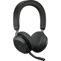 Jabra evolve2 75 on-ear headset (zwart, link380c, microsoft teams)