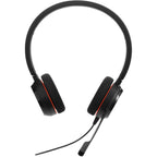 Jabra evolve 20 uc stereo on-ear headset (zwart)