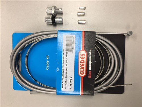 Elvedes kabel kit rem achter nexus zilver rvs 6275