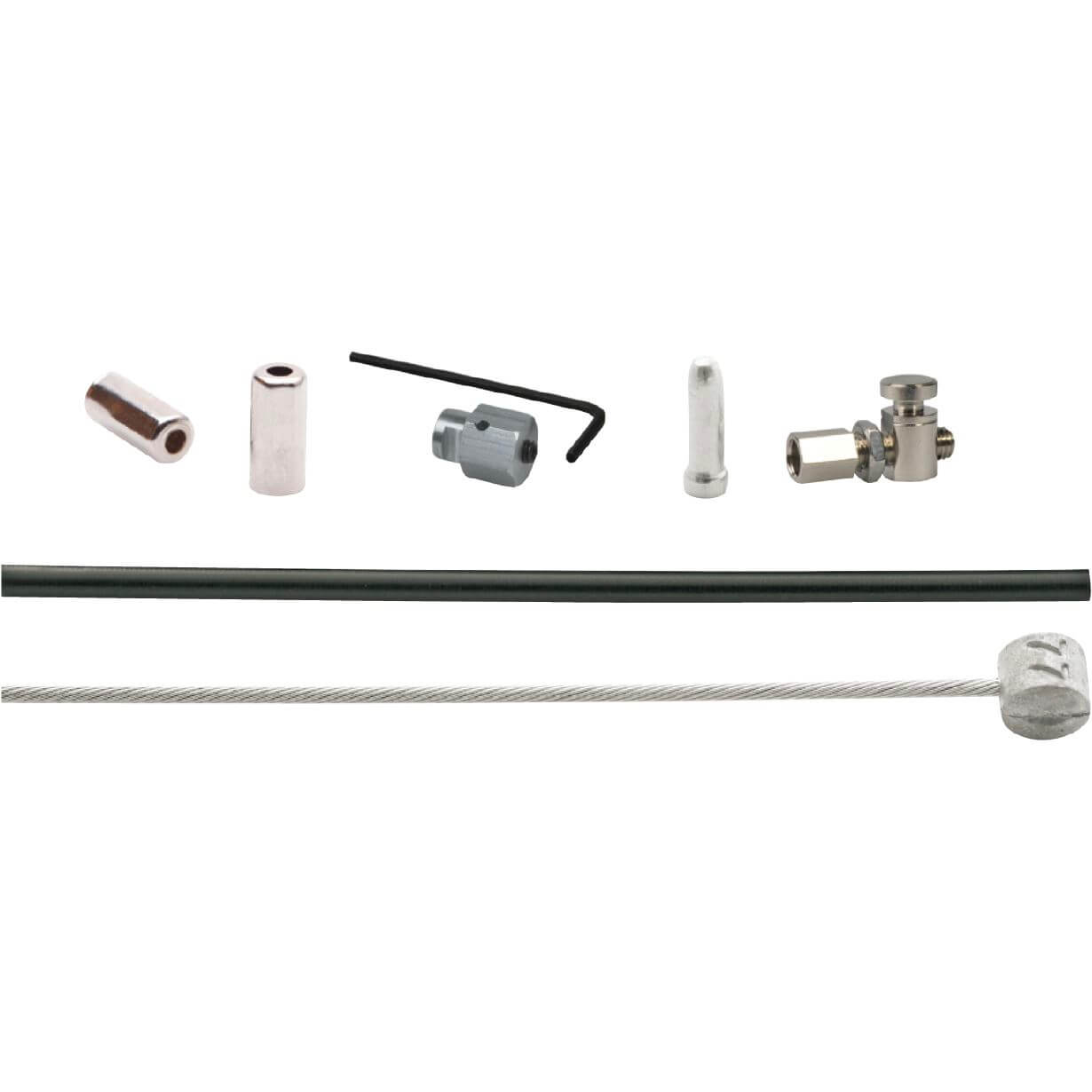 Rollerbrake kabelkit Elvedes BR-IM41 50 53 1700mm 2250mm RVS - zwart (op kaart)