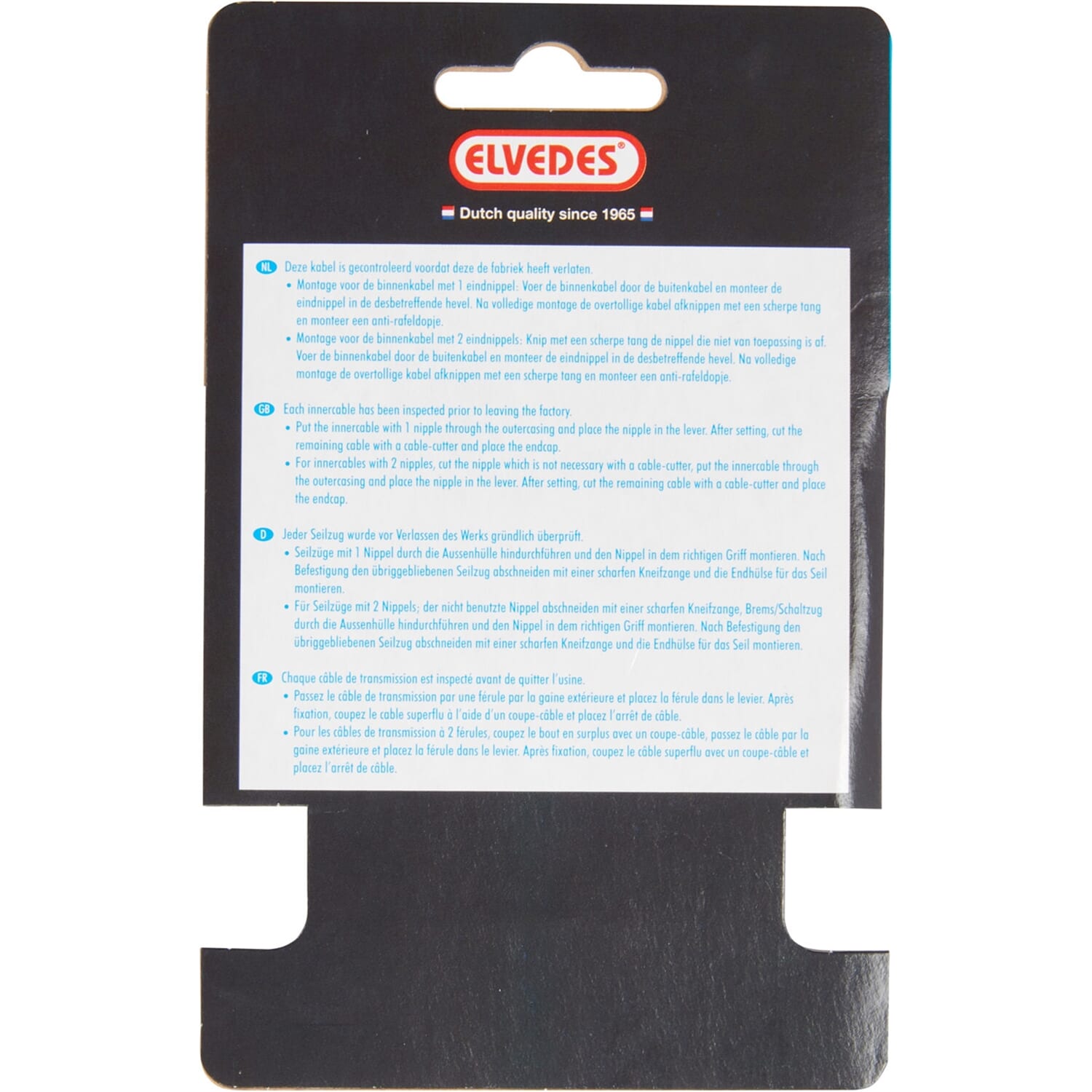 Elvedes schakel binnenk 2250mm RVS N-nip. 6472RVS-SHIM-49-SL