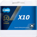 KMC X10 fietsketting 122 schakels zilver zwart