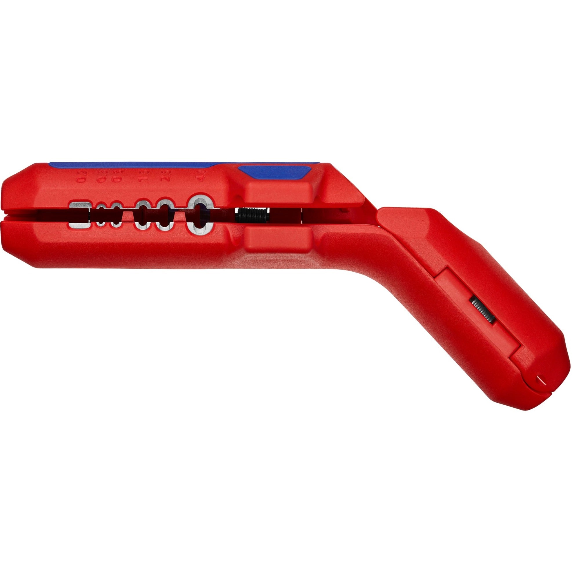 Knipex ergostrip universeel kabelstrip- ontmantelingsgereedschap (rood blauw)