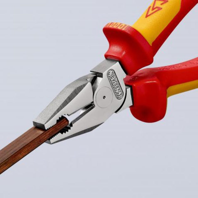 Knipex kracht-kombitang 02 06 180 vde combinatietang (rood geel, lengte 180mm)