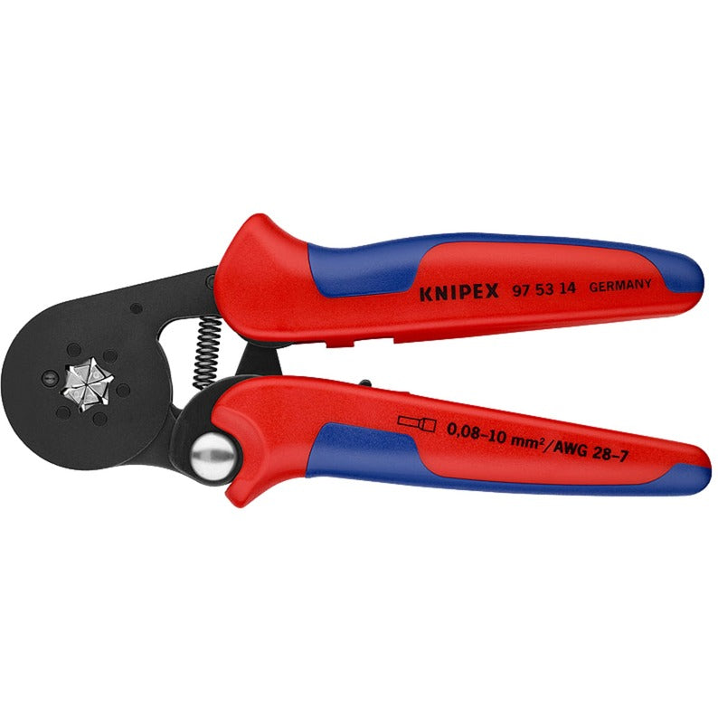 Knipex krimptang 975314 (rood blauw)