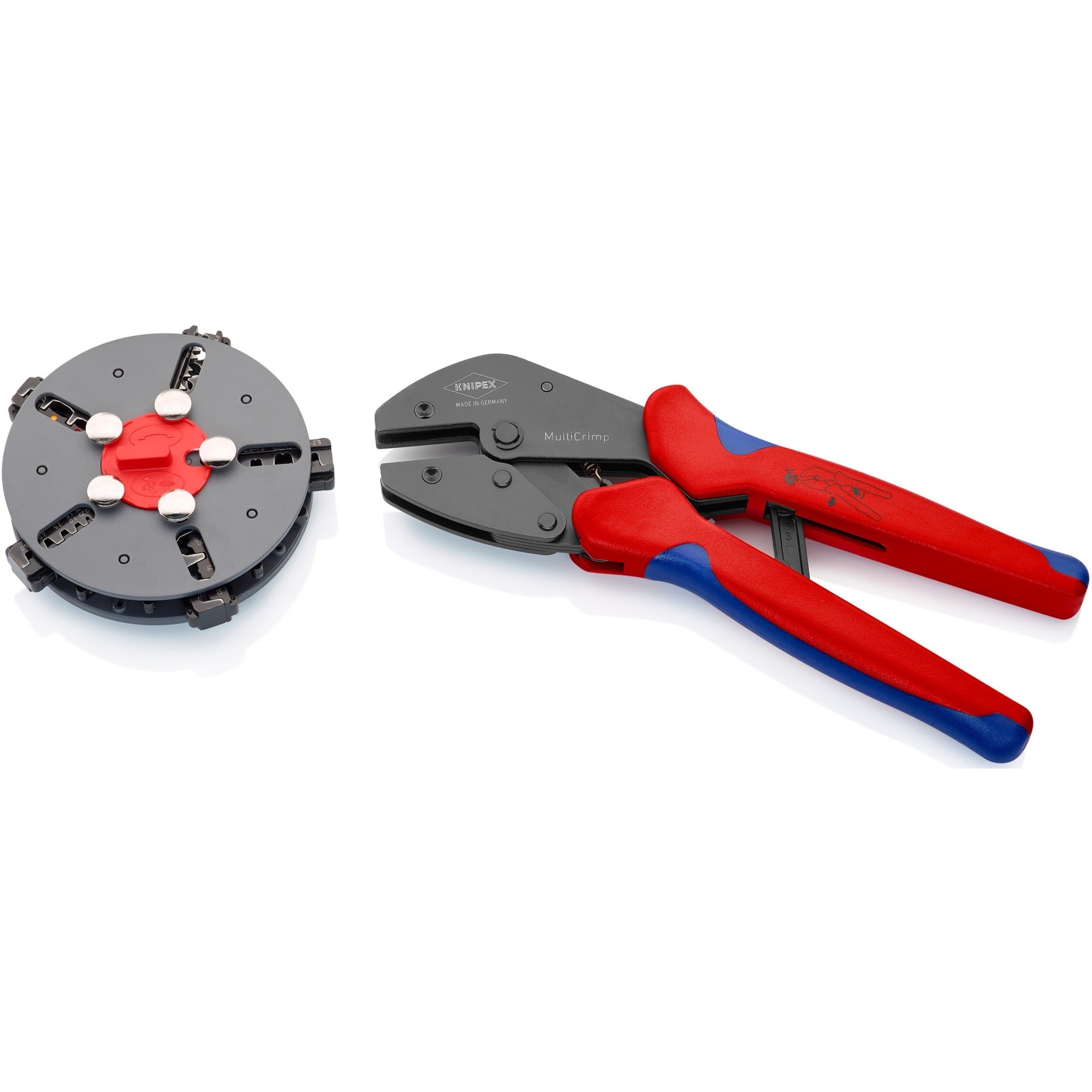Knipex multicrimp krimptang 973302 (rood blauw)