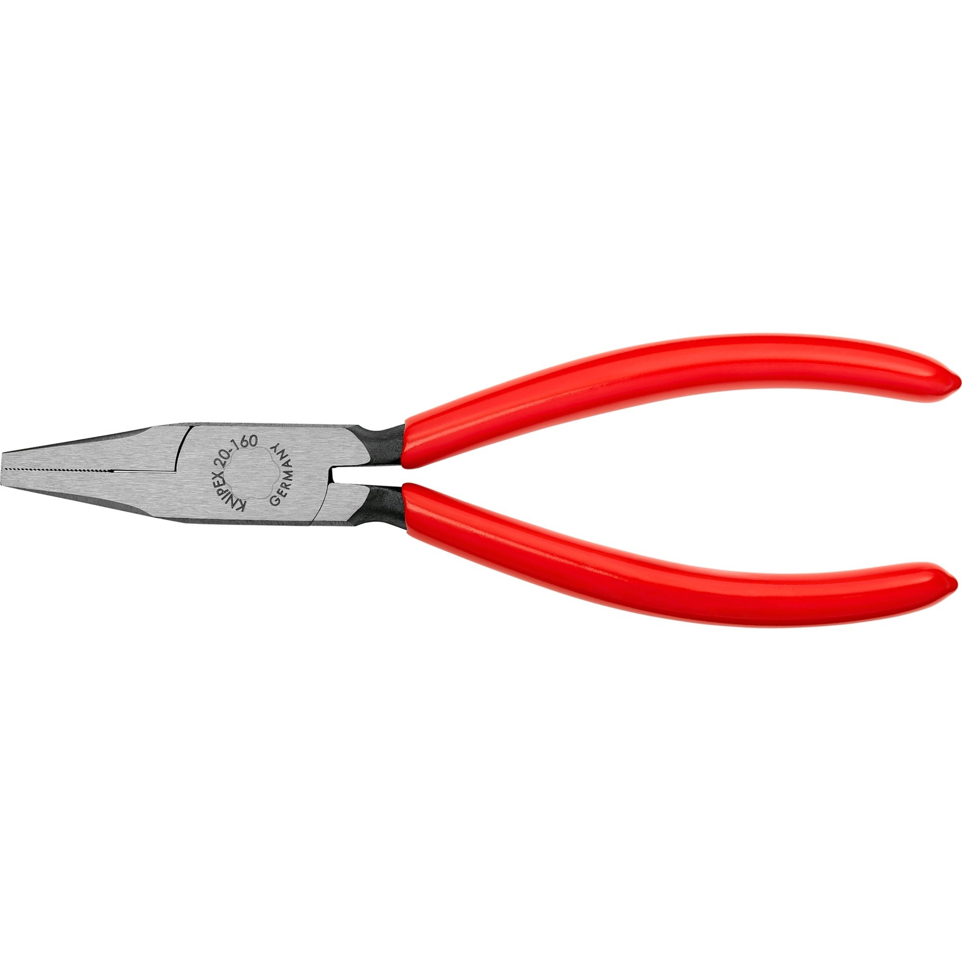 Knipex platbuigtang zwart geatramenteerd met kunststof bekleed 160 mm - 2001160
