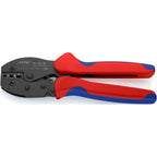 Knipex preciforce 97 52 36 sb krimptang (rood blauw, strippen, krimpen 0.5 - 6.0mm²)