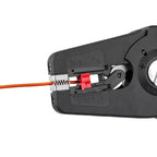 Knipex precistrip16 automatische afstriptang (zwart rood, geïntegreerde draadsnijder)