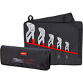 Knipex sleuteltangenset 00 19 55 s4, 5-delig (rood, incl. roltas)