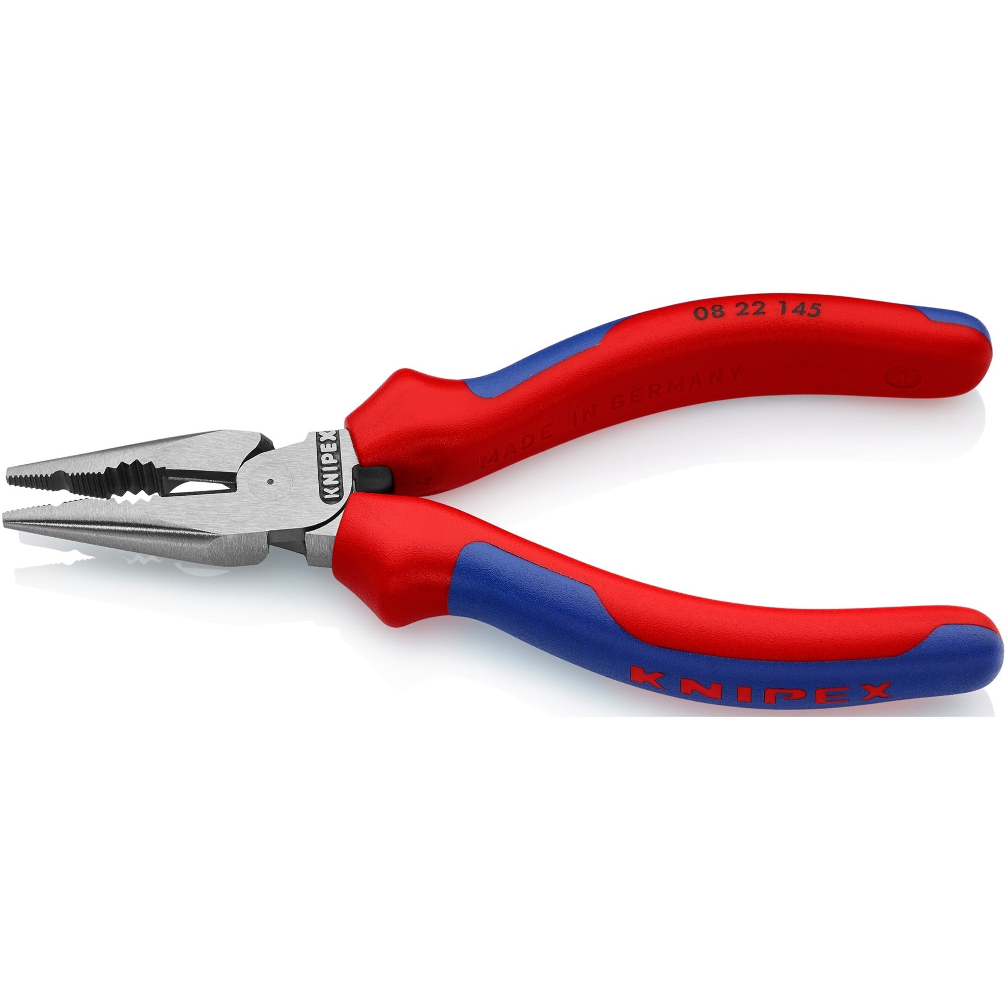 Knipex spitsbek combinatietang 0822145 (rood blauw)