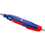 Knipex stiftschakelkastsleutel 00 11 07 dopsleutel (blauw rood, lengte 145 mm)