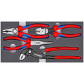 Knipex tangenset | met schuimrubberen inlay | 4-delig - 002001v15