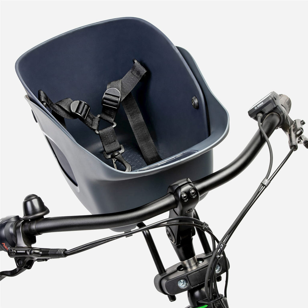 Kvisp hondenfietsmand met harnas m midnight gray