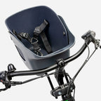 Kvisp hondenfietsmand met harnas m midnight gray