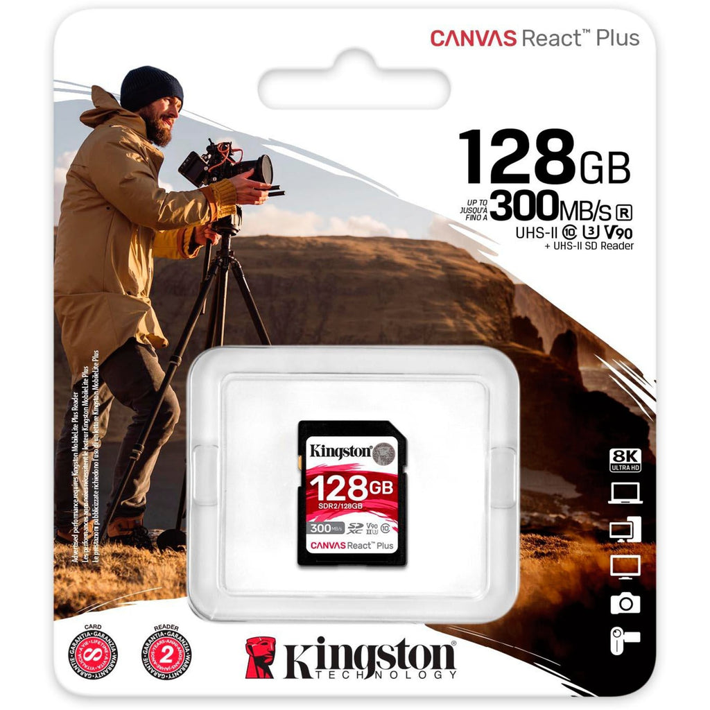 Kingston Canvas React Plus 128 GB SDXC