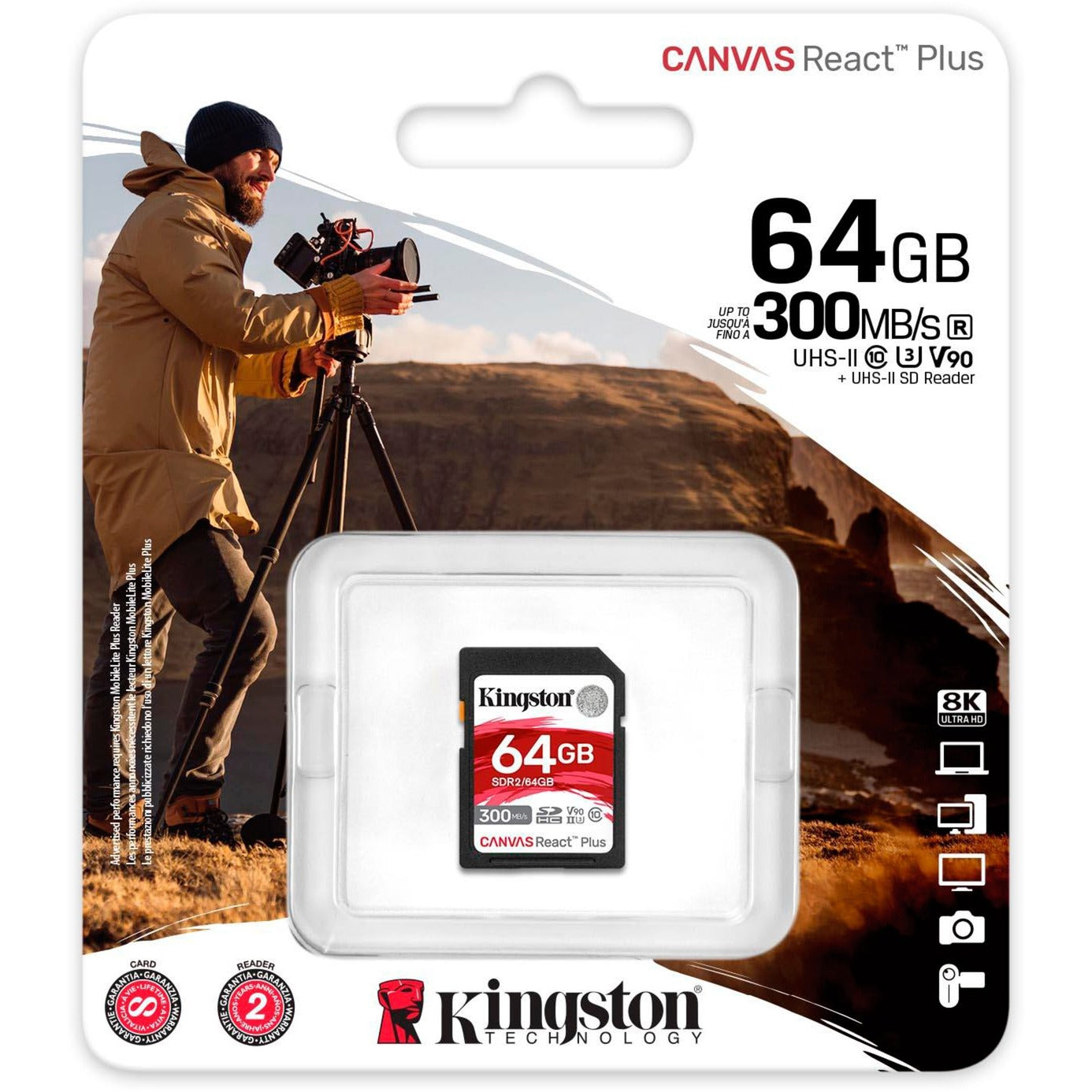 Kingston Canvas React Plus 64 GB SDXC