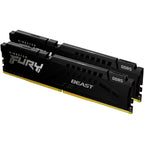Kingston fury 16 gb ddr5-5600 (2x 8 gb) kit werkgeheugen (zwart, kf556c36bbek2-16, beast, expo)