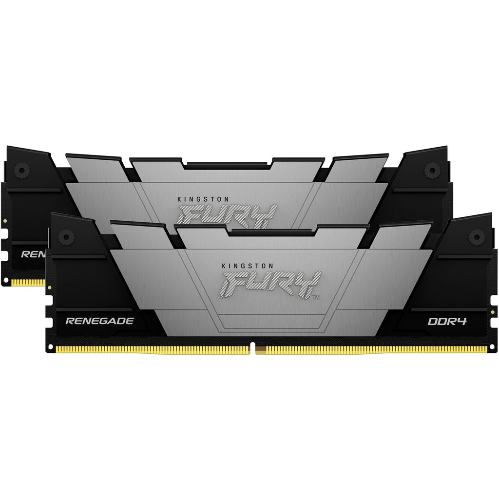 Kingston fury 32 gb ddr4-3600 kit werkgeheugen (zwart, kf436c16rb12k2 32, renegade, xmp)