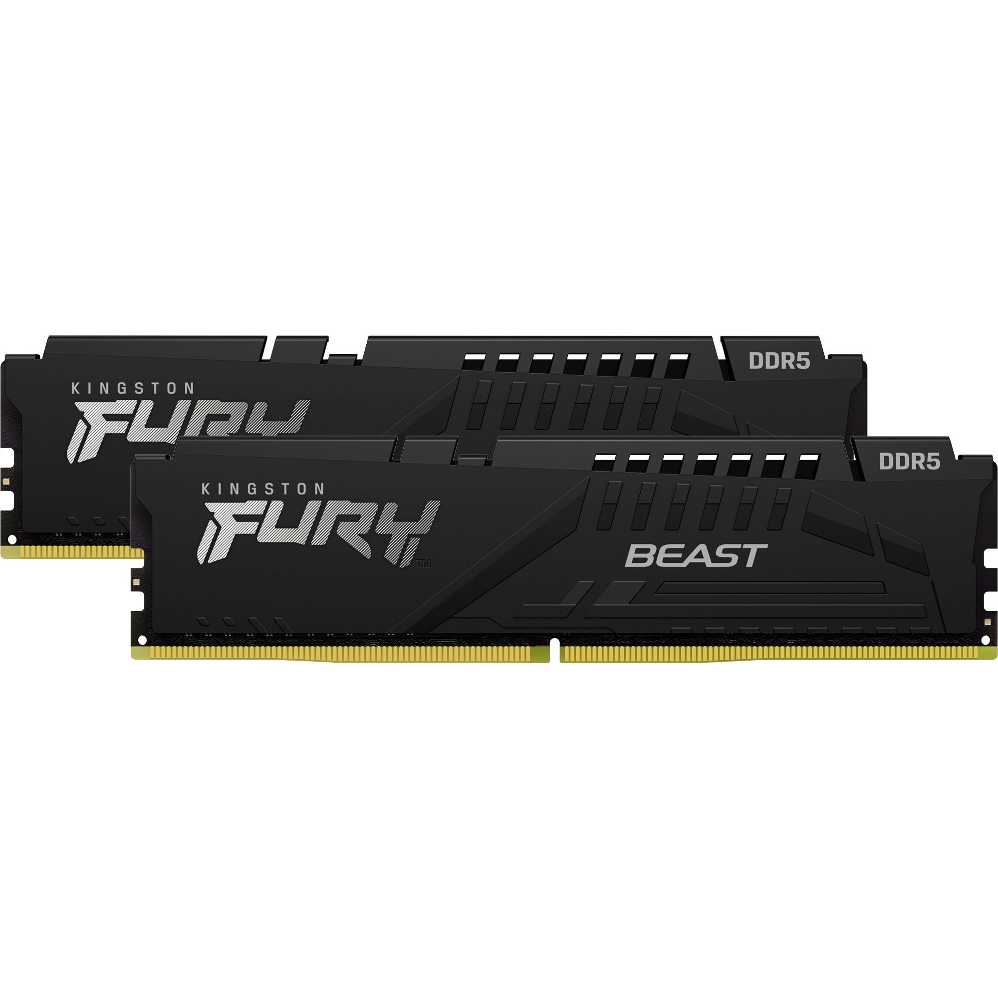 Kingston fury 32 gb ddr5-5600 (2x 16 gb) kit werkgeheugen (zwart, kf556c40bbk2-32, beast, xmp)