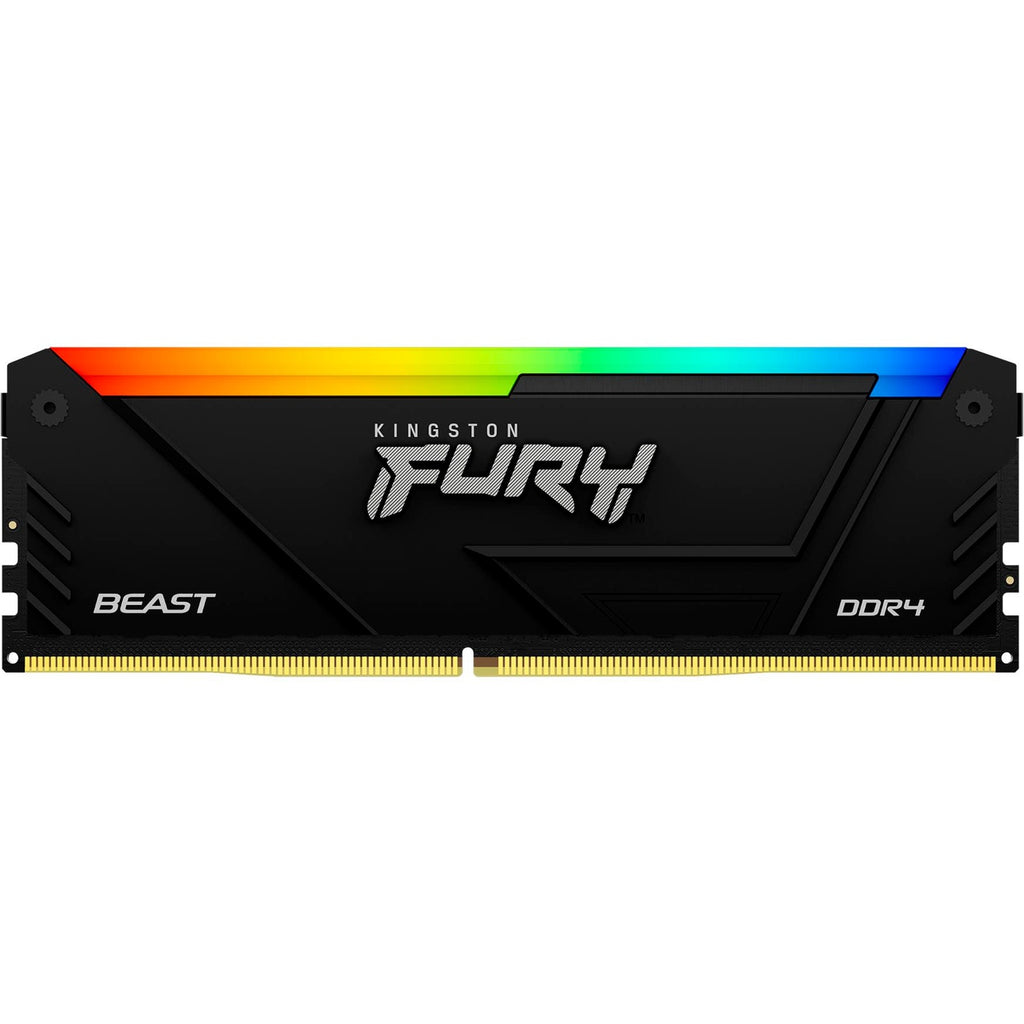 Kingston fury 64 gb ddr4-3200 kit werkgeheugen (zwart, beast rgb, xmp 2.0)