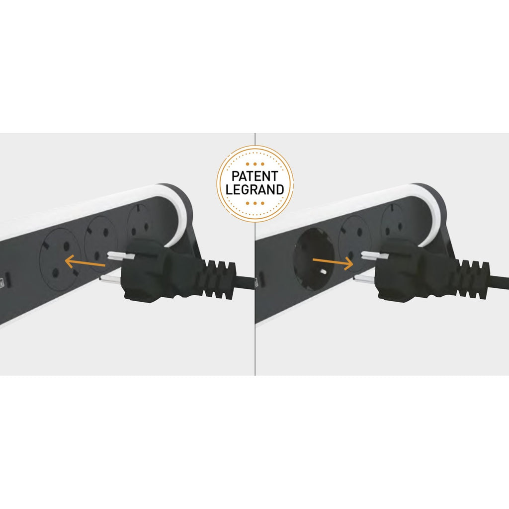 Legrand Monteerbare en draaibare meervoudige premium conta