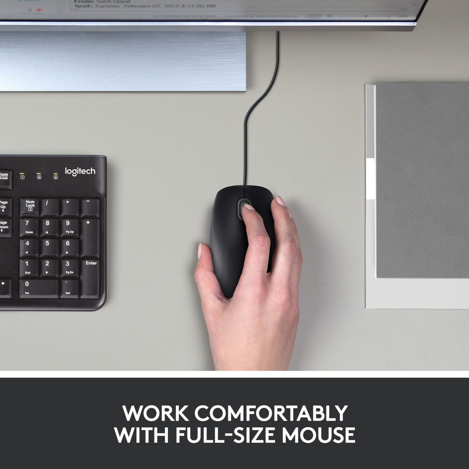 Logitech muis 910-003357 kunststof zwart