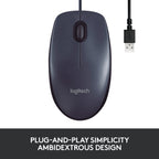 Logitech muis 910-003357 kunststof zwart