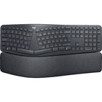 Logitech k860 ergo keyboard, toetsenbord (zwart, bluetooth, us international iso)