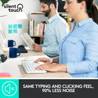 Logitech mk295 silent wireless keyboard and mouse combo, desktopset (grijs, us-international)