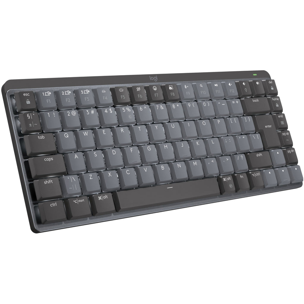Logitech mx mechanical mini, toetsenbord (zwart grijs, us-international, gl tactile, bluetooth low energy)