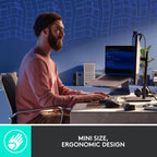 Logitech mx mechanical mini, toetsenbord (zwart grijs, us-international, gl tactile, bluetooth low energy)