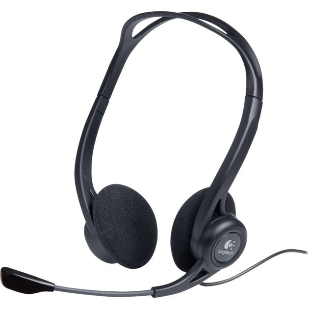 Pc headset logitech 960 zwart stereo binaural