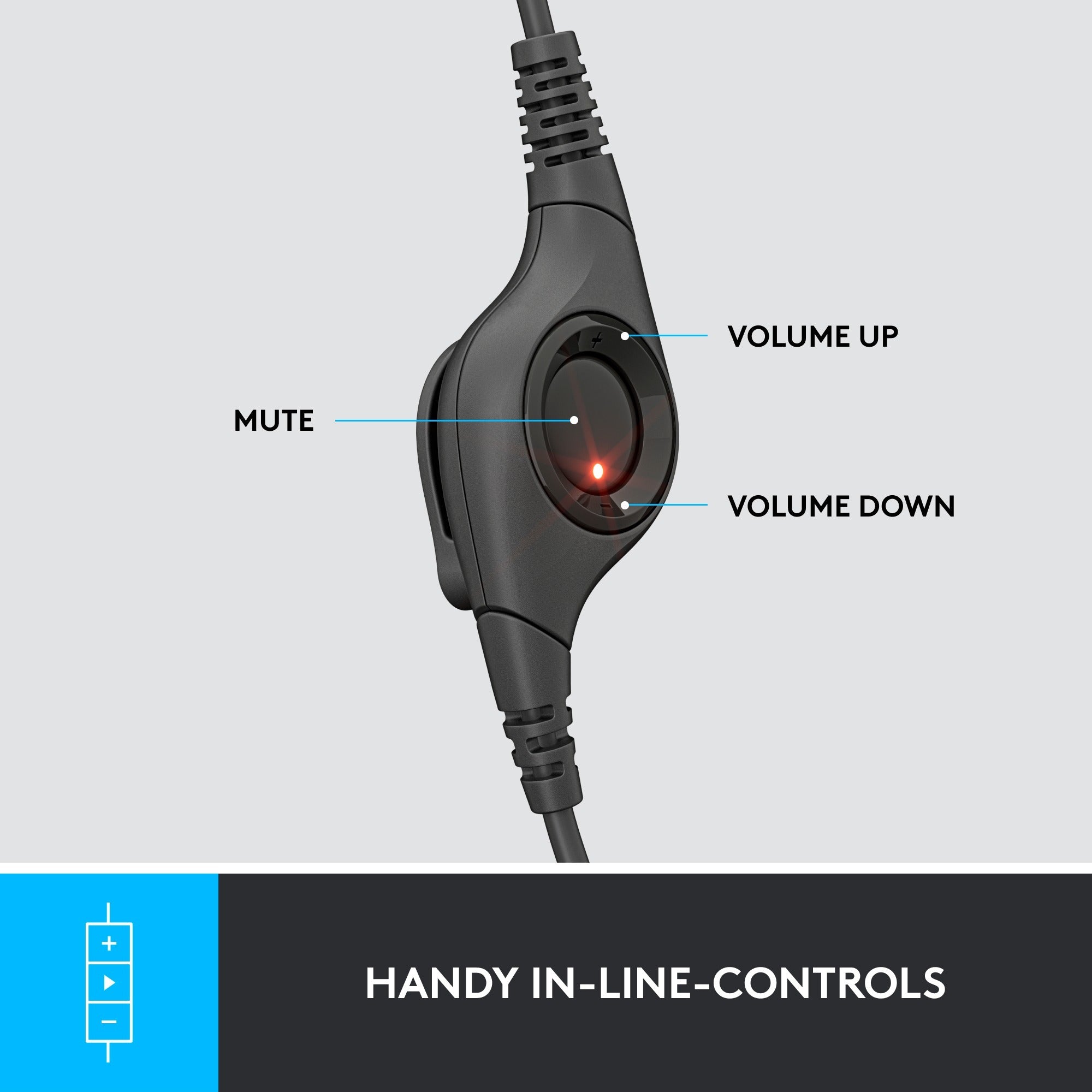 Headset logitec h390 usb zwart