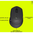 Logitech wireless mouse m280 (zwart, 1000 dpi)