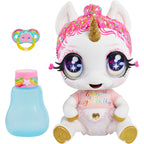 MGA Entertainment Glitter Babyz eenhoornpop Witte regenboog (Lun