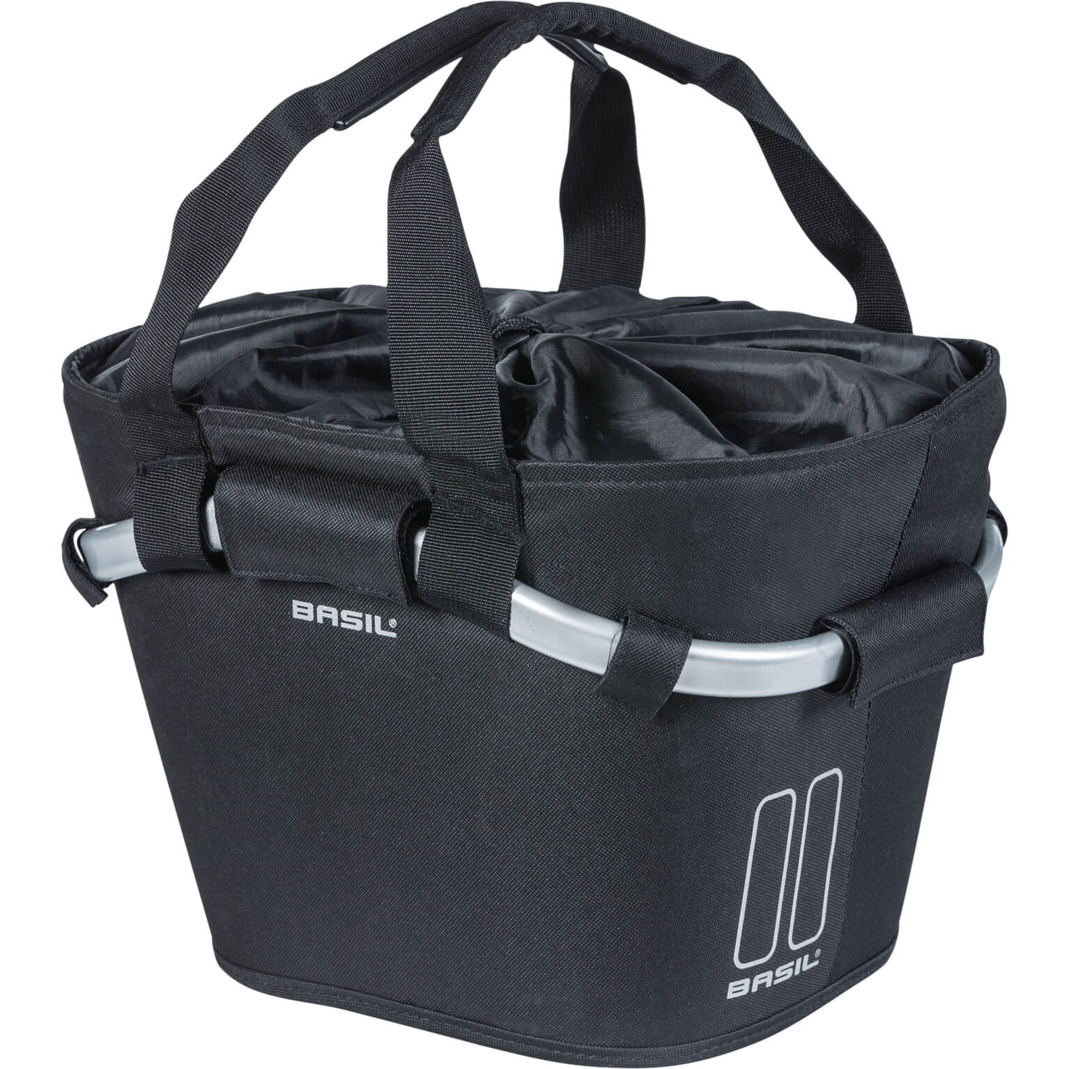Basil Classic Carry All KF – fietsmand – voorop - zwart