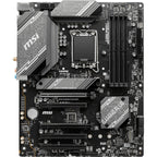Msi b760 gaming plus wifi socket 1700 moederbord (grijs zwart, raid, 2.5gb-lan, wi-fi 6e, bt, sound, atx)