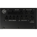 Msi mpg a1000g pcie5 modulaire 1000 watt voeding (zwart, 1x 12v-2x6, 6x pcie)