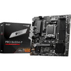 Msi pro b650m-p socket am5 moederbord (zwart, raid, 2.5 gb-lan, sound, µatx)