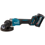 Makita ga008gm201 40 v max haakse slijper 125 mm 4,0 ah accu (2 st), lader, mbox