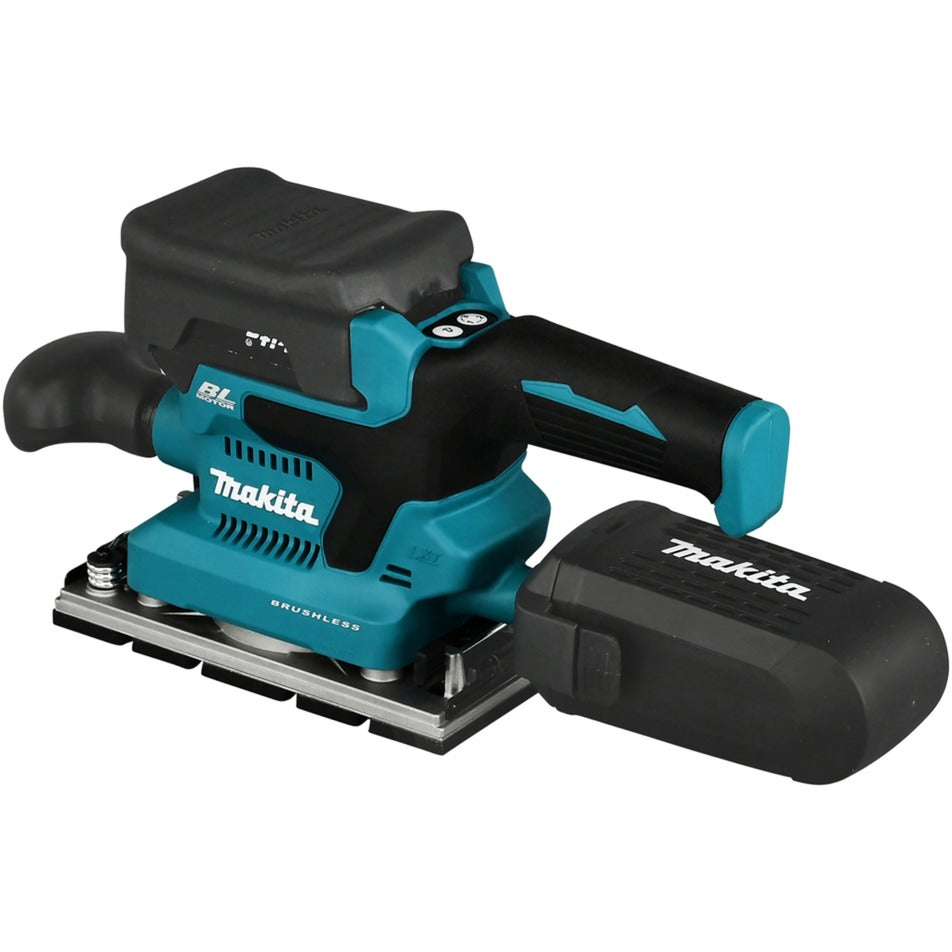 Makita accu-vlakschuurmachine dbo380z (blauw zwart, accu en oplader niet inbegrepen)