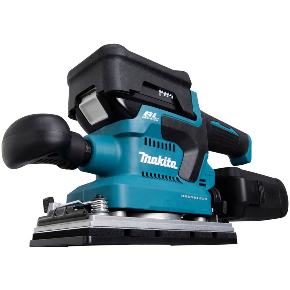 Makita accu-vlakschuurmachine dbo380z (blauw zwart, accu en oplader niet inbegrepen)