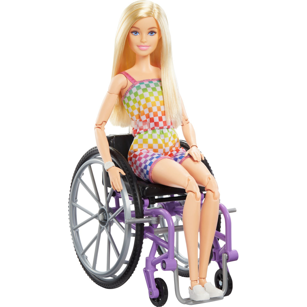 Mattel Fashionistas met een paarse rolstoel #194