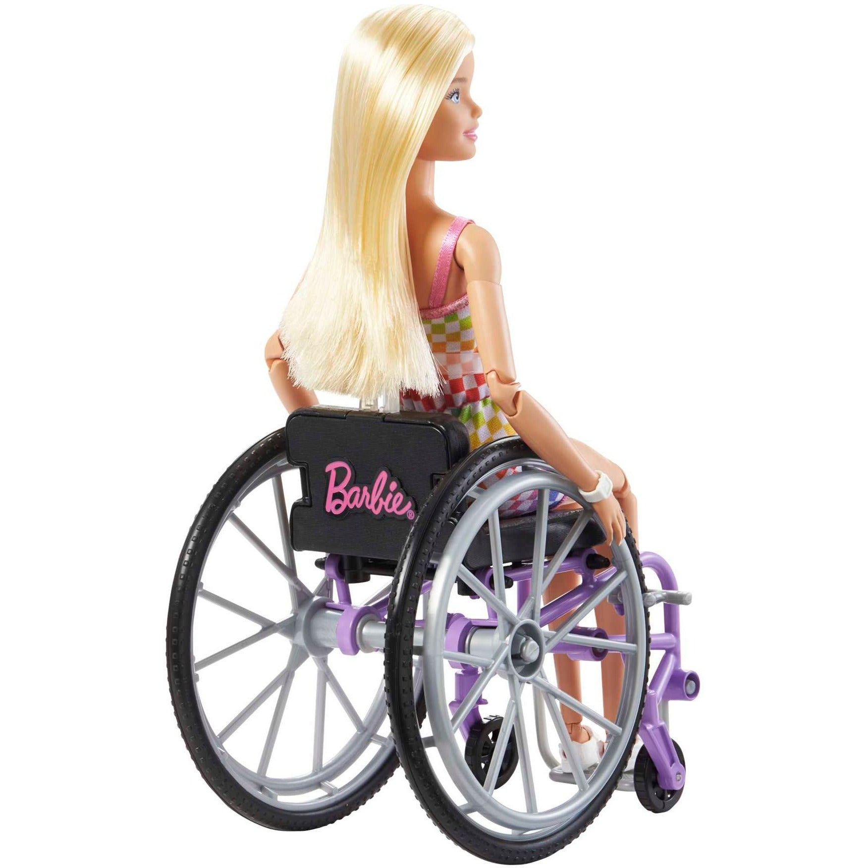 Mattel Fashionistas met een paarse rolstoel #194