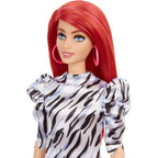 Barbie fashionista pop zwart wit jurkje | 2 stuks